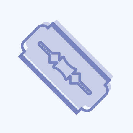 Blade Icon in trendy two tone style isolated on soft blue backgroundのイラスト素材