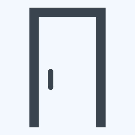 Steam Room Icon in trendy glyph style isolated on soft blue backgroundのイラスト素材