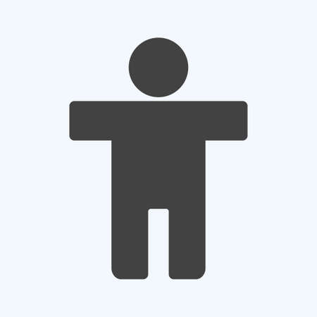 Icon Accessibility. suitable for Infographics symbol. glyph style. simple design editable. design template vector. simple symbol illustrationのイラスト素材