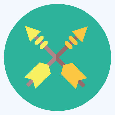 Icon Arrows. suitable for Wild West symbol. flat style. simple design editable. design template vector. simple symbol illustrationのイラスト素材