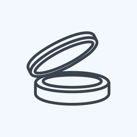 Icon Blushon. suitable for beauty care symbol. line style. simple design editable. design template vector. simple symbol illustrationのイラスト素材