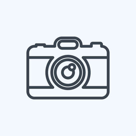 Icon Camera. suitable for Wedding symbol. line style. simple design editable. design template vector. simple symbol illustrationのイラスト素材