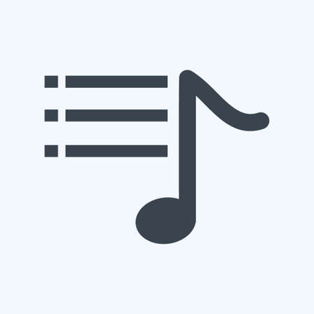 Icon Music Options. suitable for music symbol. glyph style. simple design editable. design template vector. simple symbol illustrationのイラスト素材
