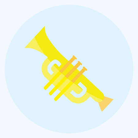Icon Musical toy. suitable for Toy symbol. flat style. simple design editable. design template vector. simple symbol illustrationのイラスト素材