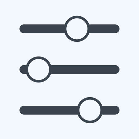 Icon Controls. suitable for web interface symbol. glyph style. simple design editable. design template vector. simple symbol illustrationのイラスト素材
