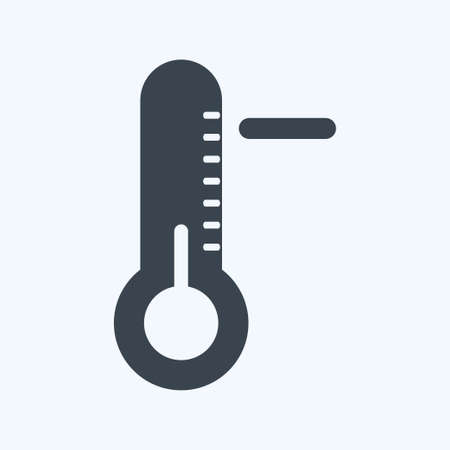 Icon Cold Wave. suitable for disasters symbol. glyph style. simple design editable. design template vector. simple symbol illustrationのイラスト素材