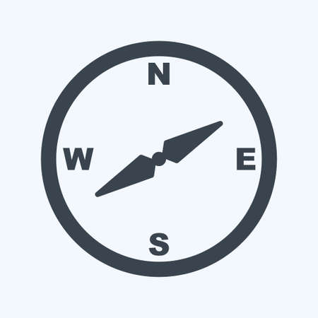 Icon Directions. suitable for Sea symbol. glyph style. simple design editable. design template vector. simple symbol illustrationのイラスト素材