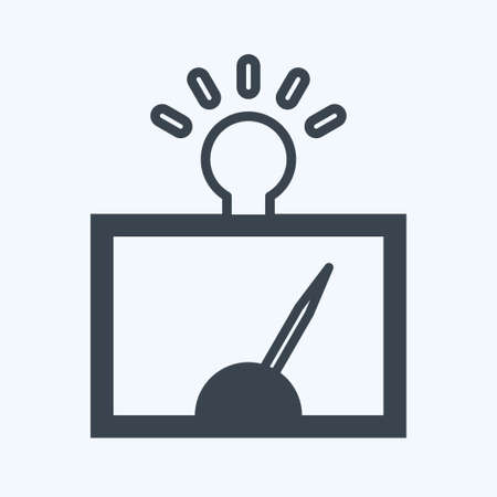 Icon Detection of Regularitie. suitable for data analytics symbol. glyph style. simple design editable. design template vector. simple symbol illustrationのイラスト素材