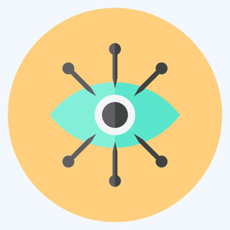 Icon Data Visualization. suitable for data analytics symbol. flat style. simple design editable. design template vector. simple symbol illustrationのイラスト素材