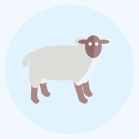 Icon Farm Animal. suitable for Garden symbol. flat style. simple design editable. design template vector. simple symbol illustrationのイラスト素材