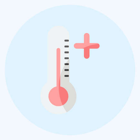 Icon Heat Wave. suitable for disasters symbol. flat style. simple design editable. design template vector. simple symbol illustrationのイラスト素材