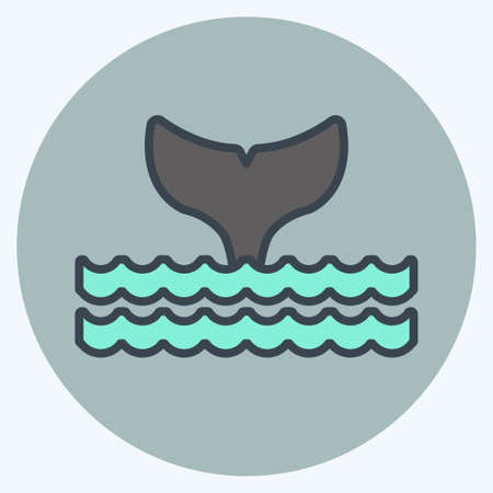 Icon Oceans. suitable for Community symbol. color mate style. simple design editable. design template vector. simple symbol illustrationのイラスト素材
