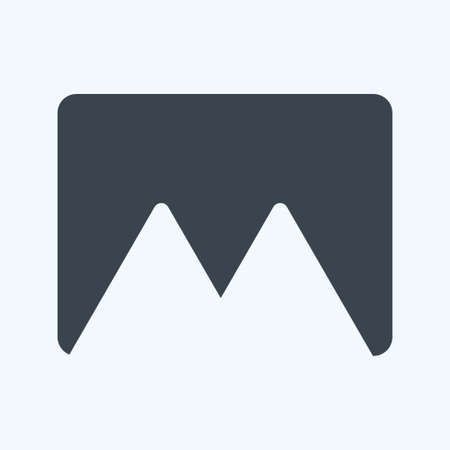 Icon Panorama. suitable for Photo Editing symbol. glyph style. simple design editable. design template vector. simple symbol illustrationのイラスト素材