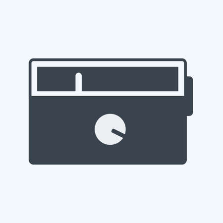 Icon Radio Set. suitable for Home symbol. glyph style. simple design editable. design template vector. simple symbol illustrationのイラスト素材