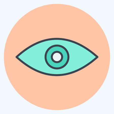 Icon Remove Red Eye. suitable for Photo Editing symbol. color mate style. simple design editable. design template vector. simple symbol illustrationのイラスト素材