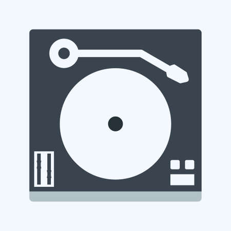 Icon Turntable. suitable for Home symbol. glyph style. simple design editable. design template vector. simple symbol illustrationのイラスト素材