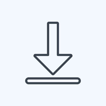 Icon Get App. suitable for Infographics symbol. line style. simple design editable. design template vector. simple symbol illustrationの写真素材