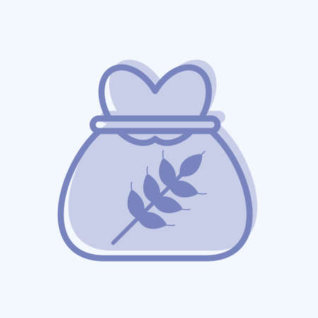 Icon Wheat Bag. suitable for Community symbol. two tone style. simple design editable. design template vector. simple symbol illustrationのイラスト素材