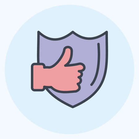 Icon Reliable. suitable for Feedback symbol. Color Mate Style. simple design editable. design template vector. simple symbol illustrationのイラスト素材