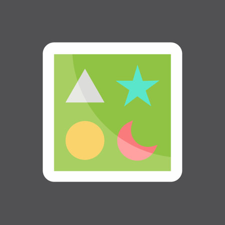 Sticker Blocks 2. suitable for Toy symbol. simple design editable. design template vector. simple symbol illustrationのイラスト素材