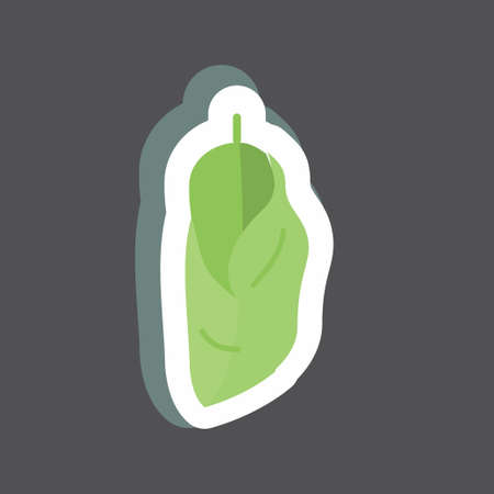 Sticker Cocoon. suitable for Animal symbol. simple design editable. design template vector. simple symbol illustrationのイラスト素材