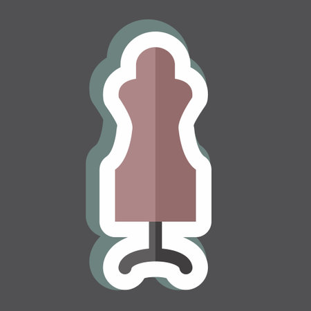 Sticker Dummy. suitable for Tailor symbol. simple design editable. design template vector. simple symbol illustrationのイラスト素材
