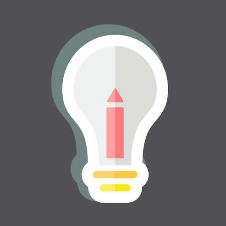 Sticker Creative Process. suitable for Education symbol. simple design editable. design template vector. simple symbol illustrationのイラスト素材