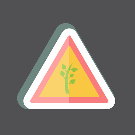 Sticker Environment. suitable for Community symbol. simple design editable. design template vector. simple symbol illustrationのイラスト素材