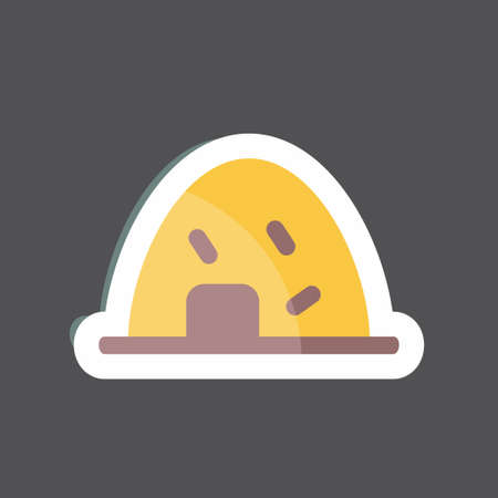 Sticker Hay. suitable for Garden symbol. simple design editable. design template vector. simple symbol illustrationのイラスト素材