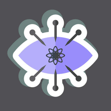 Sticker Observation. suitable for data analytics symbol. simple design editable. design template vector. simple symbol illustrationのイラスト素材