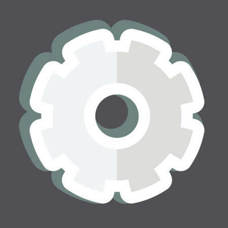 Sticker Settings. suitable for Mobile Apps symbol. simple design editable. design template vector. simple symbol illustrationのイラスト素材