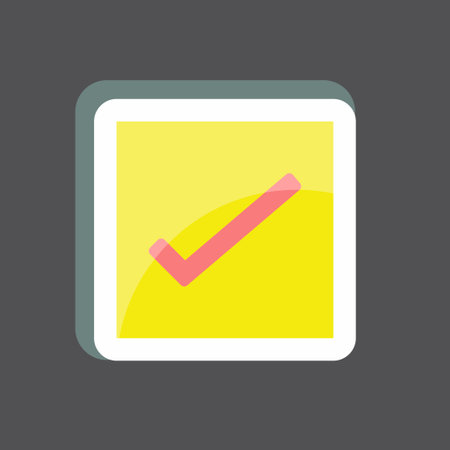 Sticker Reminders. suitable for Mobile Apps symbol. simple design editable. design template vector. simple symbol illustrationのイラスト素材