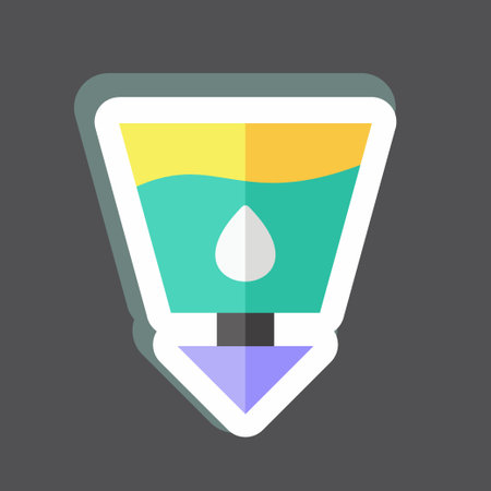 Sticker Sanitation. suitable for Community symbol. simple design editable. design template vector. simple symbol illustrationのイラスト素材
