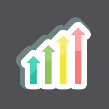 Sticker Revenues. suitable for digital web symbol. simple design editable. design template vector. simple symbol illustrationのイラスト素材