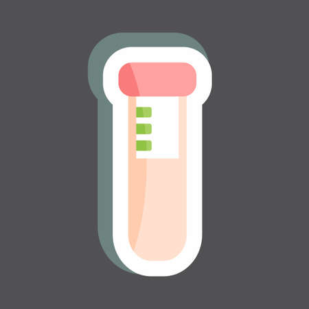 Sticker Research. suitable for Education symbol. simple design editable. design template vector. simple symbol illustrationのイラスト素材