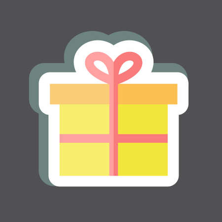 Sticker Special Gift. suitable for digital web symbol. simple design editable. design template vector. simple symbol illustrationのイラスト素材