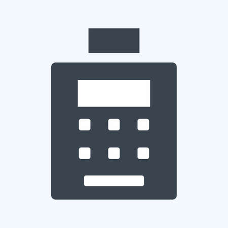 Icon ATM Service. suitable for Education symbol. glyph style. simple design editable. design template vector. simple symbol illustrationのイラスト素材