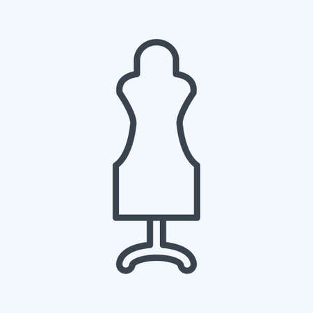 Icon Dummy. suitable for Tailor symbol. line style. simple design editable. design template vector. simple symbol illustrationのイラスト素材
