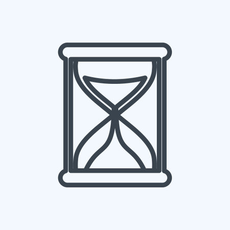 Icon Hourglass. suitable for web interface symbol. line style. simple design editable. design template vector. simple symbol illustrationのイラスト素材