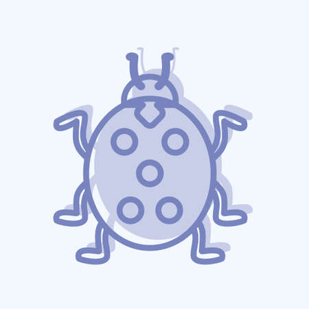 Icon Insect. suitable for garden symbol. two tone style. simple design editable. design template vector. simple symbol illustrationの写真素材