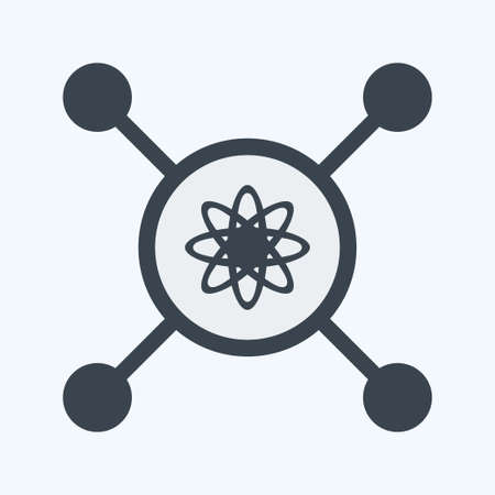 Icon Intelligent Control. suitable for data analytics symbol. glyph style. simple design editable. design template vector. simple symbol illustrationのイラスト素材