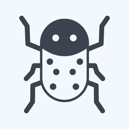 Icon Insect Infestation. suitable for disasters symbol. glyph style. simple design editable. design template vector. simple symbol illustrationのイラスト素材