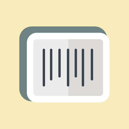 Sticker Barcode. suitable for Business symbol. simple design editable. design template vector. simple symbol illustrationのイラスト素材