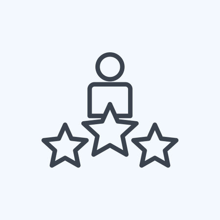 Icon Awards. suitable for Art symbol. Line Style. simple design editable. design template vector. simple illustrationのイラスト素材