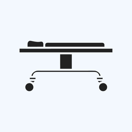 Icon Stretcher. suitable for education symbol. glyph style. simple design editable. design template vector. simple illustrationのイラスト素材