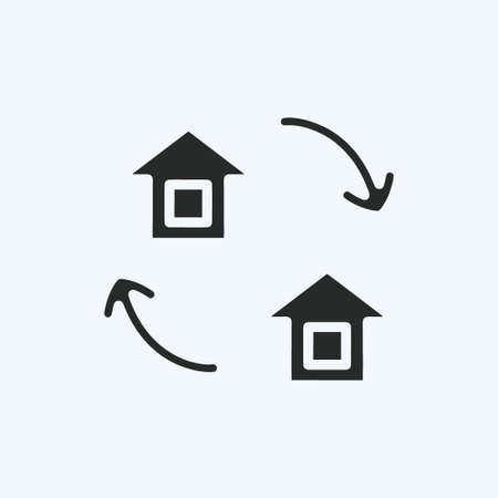 Icon Change. suitable for education symbol. glyph style. simple design editable. design template vector. simple illustrationのイラスト素材