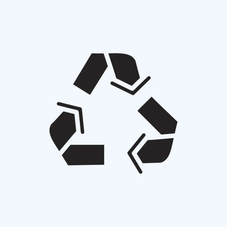 Icon Recycling. suitable for education symbol. glyph style. simple design editable. design template vector. simple illustrationのイラスト素材