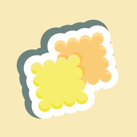Sticker Cookies. suitable for Bakery symbol. simple design editable. design template vector. simple illustrationのイラスト素材
