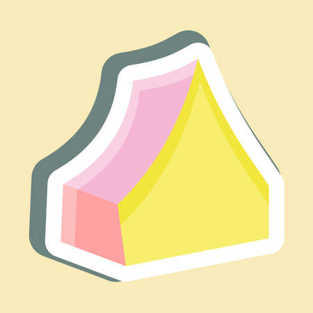 Sticker Camp. suitable for education. simple design editable. design template vector. simple illustrationのイラスト素材