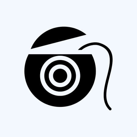 Icon Floos. suitable for medicine symbol. glyph style. simple design editable. design template vector. simple illustrationのイラスト素材